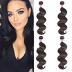 Glary 8A Malaysian Human Hair Body Wave 4 Bundles Unprocessed Weaves Wholesale Weave Natural Black For Women glary kopen in de aanbieding
