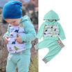 Meihuid Newborn Baby Kids Boys Long Sleeve Hooded Tops T Shirts Pants Outfits Clothes meihuid kopen in de aanbieding
