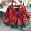 US XMAS Kids Baby Girls Party Vestido del desfile Tutu Faldas Trajes 2pcs Conjunto de ropa
