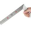 Jingdong Supermarket Paola Paula Tools Aluminum Alloy Steel Angles 30cm 300MM Stainless Steel Scarlet Double Scales 5362
