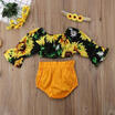 Canis Au Stock Toddler Baby Girls Sunflower Tops T Shirt Pants Shorts Outfits Clothes canis kopen in de aanbieding