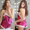 Canis Uk Stock Ladies Lace Satin Lingerie Sleepwear Night Gown Babydoll Robe canis kopen in de aanbieding