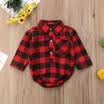 REINO UNIDO Niños de Navidad para bebés niña niña cuadros cuadros camiseta Elk mameluco traje de traje