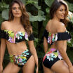 Duopindun Women Flower Swimwear Bikini Bathingsuit Triangle Swimsuit Bandage Tankini Beach duopindun kopen in de aanbieding Duopindun Women Flower Swimwear Bikini Bathingsuit Triangle Swimsuit Bandage Tankini Beach duopindun kopen in de aanbieding