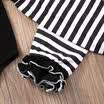 3Pcs Newborn Baby Girls Boys Romper Leg Warmer Outfits Playsuit Striped Clothes