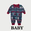 Juego de pijamas de Navidad que combinan con la familia Mujeres Bebé Niños Ropa de dormir de Navidad Ropa de dormir X