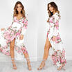 Meihuid Plus Size Slit Sleeve Floral Maxi Dress Women Long Deep V Neck Sexy meihuid kopen in de aanbieding