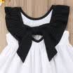 Vestido de tutú con volantes para bebés niñas y flores fiesta de dama de honor princesa