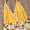 Au Canis Toddler Kids Baby Girls Lace Sunflower Romper Bodysuit Jumpsuit Outfits canis kopen in de aanbieding