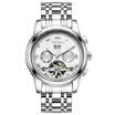TEVISE 9005 Esqueleto automático de alta calidad Hombres Reloj mecánico Fase lunar Reloj de acero inoxidable para hombre de negocios Hombres Relojes de pulsera R