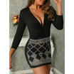 Meihuid Women Lace V Neck Slim Bandage Bodycon Long Sleeve Club Evening Party Mini Dress meihuid kopen in de aanbieding Meihuid Women Lace V Neck Slim Bandage Bodycon Long Sleeve Club Evening Party Mini Dress meihuid kopen in de aanbieding