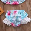 Camiseta infantil con flor de niña bebé pantalones PP Trajes Ropa Verano