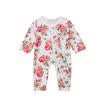 Newborn Baby Girls Floral Mameluco Monos Traje Ropa Conjunto de trajes