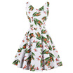 Gbtiger Vintage V Neck Floral Print Pin Up Party Dress gbtiger kopen in de aanbieding