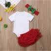 My 1st Christmas Baby Girls Romper Body Tutu Shorts Trajes Conjunto de disfraces de Navidad