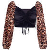 Meihuid Fashion Womens Leopard Print Sexy Long Sleeve Crop Tops Ladies Bandage Blouse meihuid kopen in de aanbieding Meihuid Fashion Womens Leopard Print Sexy Long Sleeve Crop Tops Ladies Bandage Blouse meihuid kopen in de aanbieding