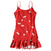 Gbtiger Cherry Print Ruffle Trim Cami Dress gbtiger kopen in de aanbieding