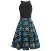 Gbtiger Flower Print Sleeveless Skater Dress gbtiger kopen in de aanbieding
