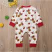 Xmas bebé niño niña mameluco mono traje mono traje de una pieza US