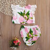 Duopindun Summer Baby Girls Floral Clothes Lace Sleeve Tops Pants Shorts Outfits Set 0 24M duopindun kopen in de aanbieding Duopindun Summer Baby Girls Floral Clothes Lace Sleeve Tops Pants Shorts Outfits Set 0 24M duopindun kopen in de aanbieding