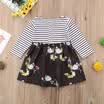Cute Baby Girls Ropa para niños Niños Swan Floral Princess Girl vestido de fiesta
