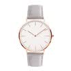 Hombres Moda mujer Reloj ultrafino simple Minimalista Casual Banda de cuero Reloj de pulsera