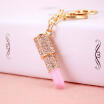 Duopindun Unique Crystal Rhinestone Lipstick Keyring Charm Pendant Bag Purse Car Key Chain duopindun kopen in de aanbieding Duopindun Unique Crystal Rhinestone Lipstick Keyring Charm Pendant Bag Purse Car Key Chain duopindun kopen in de aanbieding