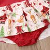 Bebé recién nacido bebé niña traje de navidad faldas de mameluco 2 piezas trajes de ropa