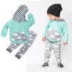 0-18M Baby Boy Girl Casual Hoodie Sweatshirt Top Long Pants Leggings Outfit Set
