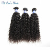Elees Hair Products 8A Brazilian Kinky Curly Virgin 3 Bundles Afro Human Extensions Natural Black 300Glot lees hair kopen in de aanbieding