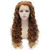 Iwona Synthetic Hair Lace Front Long Curly Auburn Blonde Wig iwona kopen in de aanbieding