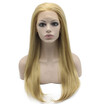Iwona Synthetic Hair Lace Front Long Stright Ash Blonde Wig Natural iwona kopen in de aanbieding