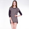 Joy Collection Tmi Mystery Women 39S Spring Casual Striped Dovetail Sweater 161247 joy collection kopen in de aanbieding
