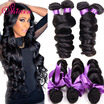 7A Unprocessed Malaysian Virgin Hair Loose Wave Shireen Human Weave 4 Bundles shireen hair kopen in de aanbieding