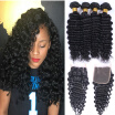 Fashion Plus 7A Hair Weaving Brazilian Deep Wave Virgin With Closure Unprocessed Human Bundles fashion plus kopen in de aanbieding Fashion Plus 7A Hair Weaving Brazilian Deep Wave Virgin With Closure Unprocessed Human Bundles fashion plus kopen in de aanbieding