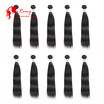 Remy Human Hair Cz Indian Straight 10 Bundles High Quality 100 Unprocessed Virgin Weave 10Pcslot Natural Black remy human hair kopen in de aanbieding