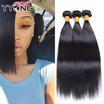 Yyong Malaysian Straight Hair 3 Bundles Lot Virgin Human 8A Grade Cheap Good Weave Deal yyong kopen in de aanbieding