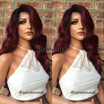 Platinum 7A Fashion Full Lace Human Hair Wigs Cheap Ombre Natural Black And Red Wet Wavy Front platinum kopen in de aanbieding Platinum 7A Fashion Full Lace Human Hair Wigs Cheap Ombre Natural Black And Red Wet Wavy Front platinum kopen in de aanbieding