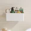 LONGSTAR LONGSTAR rectangular bathroom suction wall rack storage rack free punching trailing hook LJ-0648