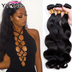 Yyong Virgin Brazilian Body Wave Hair Bundle Deals Unprocessed 3 Bundles Brazlian yyong kopen in de aanbieding