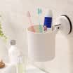 LONGSTAR bathroom rack storage rack cylinder suction wall large lattice hook LJ-0646