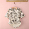 Canis Cute Baby Kids Girls Clothing Casual Party Seven Sleeves Leopard Cotton Dress canis kopen in de aanbieding