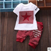 Canis Baby Boy Kid Short Sleeve Star Sportswear Suit T Shirt Top Pants Outfits canis kopen in de aanbieding