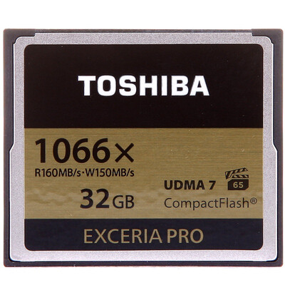 

Карта памяти Toshiba (TOSHIBA) EXCERIA CF-128G экстремальной мгновенного значение скорости 150M 120M 1000 скорости записи / ВПГ-20