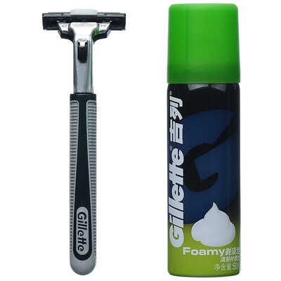 

Gillette Shaving Razor & Shaving Cream Set