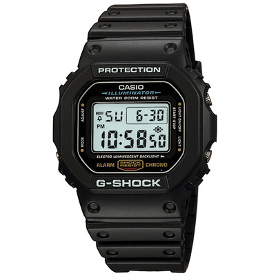 

Casio (CASIO) G-SHOCK часы черный мужской классический шок водонепроницаемый солнечные часы движение кварцевые часы G-5600E-1