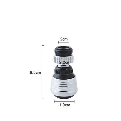 

360 Degree Rotation Faucet Filter Nozzle Water Saver Tap for Kichen Bathroom Faucet Accessory