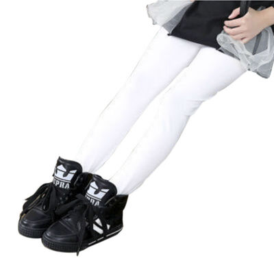 

Kids Baby Girls Leggings Pants Clothes Autumn Winter Thick Warm Mid Skinny Full Pencil Pants Elastic Faux Leather Trousers Girls