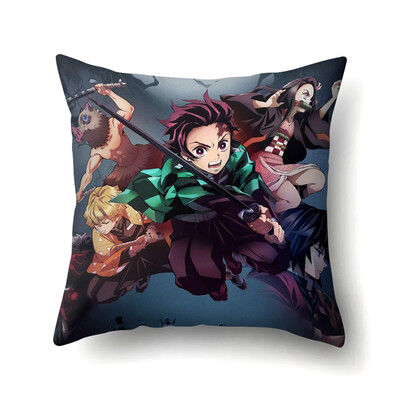 

Japanese Anime Demon Slayer Pillowcase Decorative Pillow Case Cushion Cover with Double-Sided Pattern