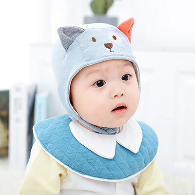 

Autumn Newborn Baby Hats Toddler Girls Boys Cartoon Cat Dog Embroidery Hats Toddler Casual Winter Caps 3-10M